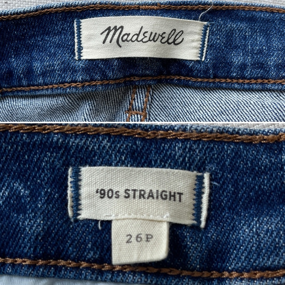 Madewell Straight Leg Jeans - Dark Blue - Picture 9 of 9
